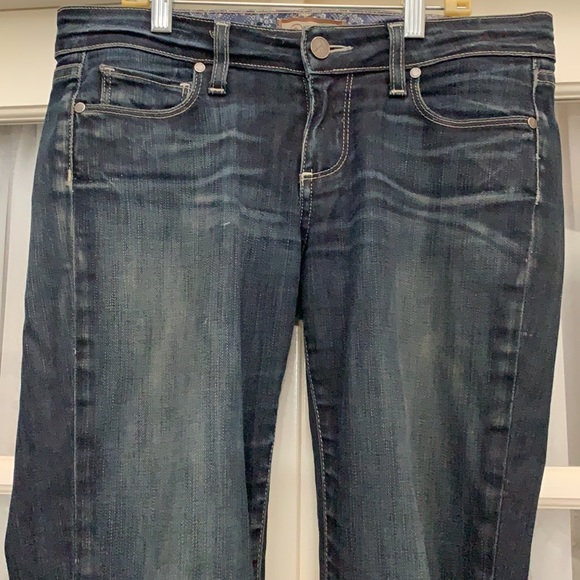 Paige Skyline Ankle Peg dark wash stretch jeans - Picture 5 of 17